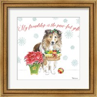 Framed Holiday Paws III