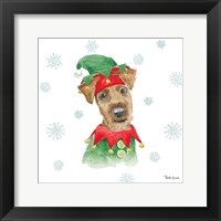 Framed Holiday Paws VII