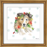 Framed Holiday Paws IX