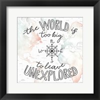 World Traveler II Framed Print