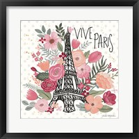 Paris is Blooming III Framed Print