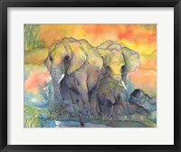 Framed Elephants Crop