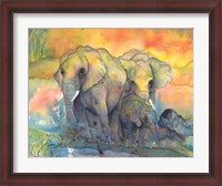 Framed Elephants Crop