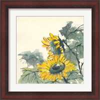 Framed 'Sunflower II' border=