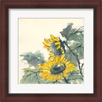 Framed 'Sunflower II' border=