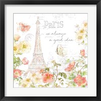 Framed 'Painting Paris III' border=