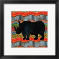 Framed 'African Animal IV' border=