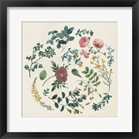 Framed 'Victorian Garden II' border=