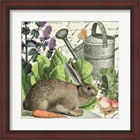 Framed Garden Rabbit I