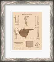 Framed 'Equine Riding Gear III v2' border=