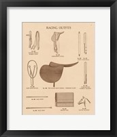 Equine Riding Gear III v2 Framed Print