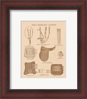 Framed 'Equine Riding Gear II v2' border=