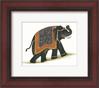 Framed India Elephant I Light Crop