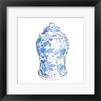 Framed 'Ginger Jar VI on White' border=