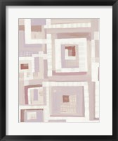 Harbor Windows VII Blush Framed Print