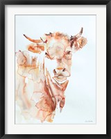 Framed Village Cow