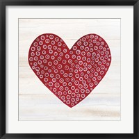 Framed Rustic Valentine Heart III
