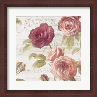 Framed French Roses V