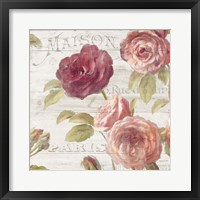 French Roses V Framed Print