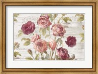 Framed French Roses I