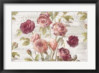 Framed French Roses I