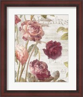 Framed French Roses II