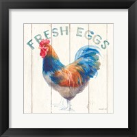 Framed Fresh Eggs Hen