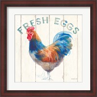 Framed Fresh Eggs Hen