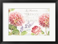 Framed Maison Des Fleurs II