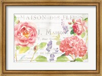 Framed Maison Des Fleurs I