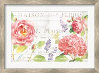 Framed Maison Des Fleurs I