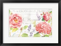 Framed Maison Des Fleurs I