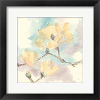 Framed Magnolias in White I