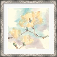 Framed 'Magnolias in White I' border=