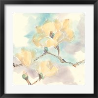 Framed 'Magnolias in White I' border=