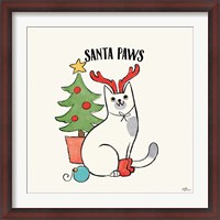 Framed Santa Paws V