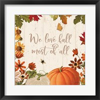 Fall Garden II Framed Print