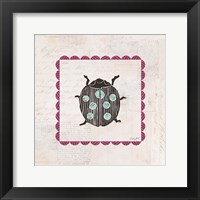 Framed Ladybug Stamp Bright
