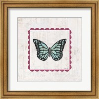 Framed Butterfly Stamp Bright