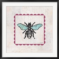Framed Bee Stamp Bright