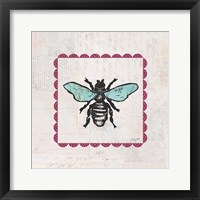 Framed Bee Stamp Bright