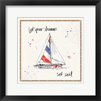 Coastal Buoys III Framed Print