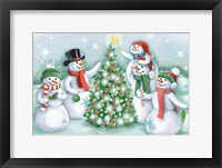 Classic Snowmen IV Framed Print