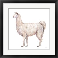 Framed Bohemian Cactus Llama