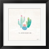 Framed Bohemian Cactus VII