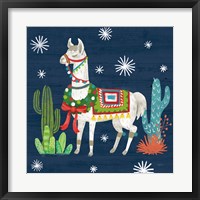 Framed Lovely Llamas V Christmas