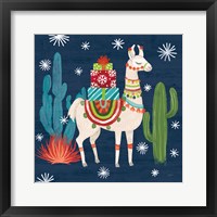 Lovely Llamas II Christmas Framed Print