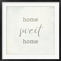 Framed Home Sweet Home I Script