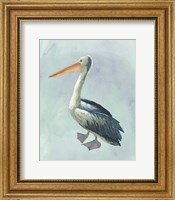Framed Watercolor Beach Bird VI