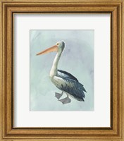 Framed 'Watercolor Beach Bird VI' border=